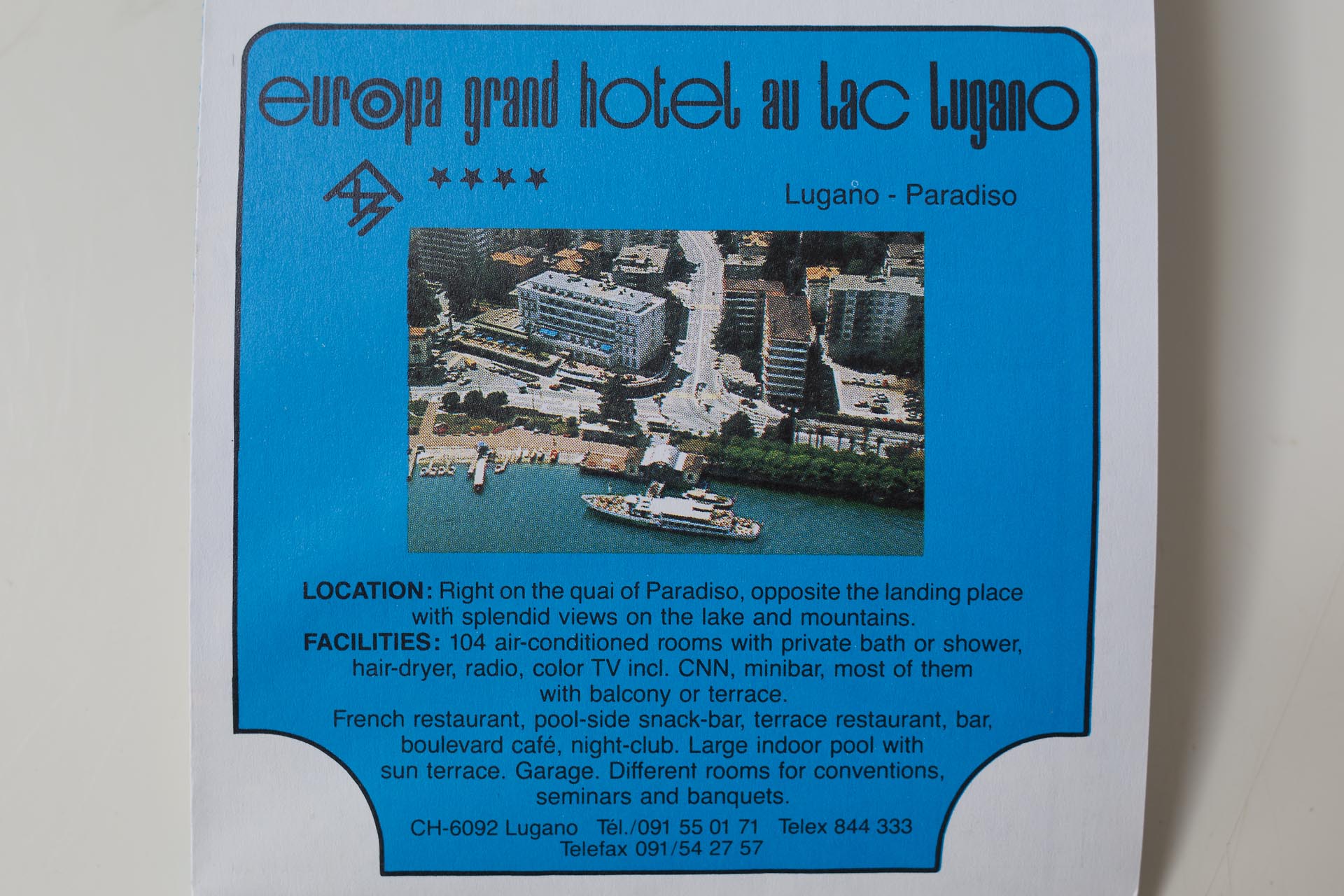 1970 Grand Hotel Europa